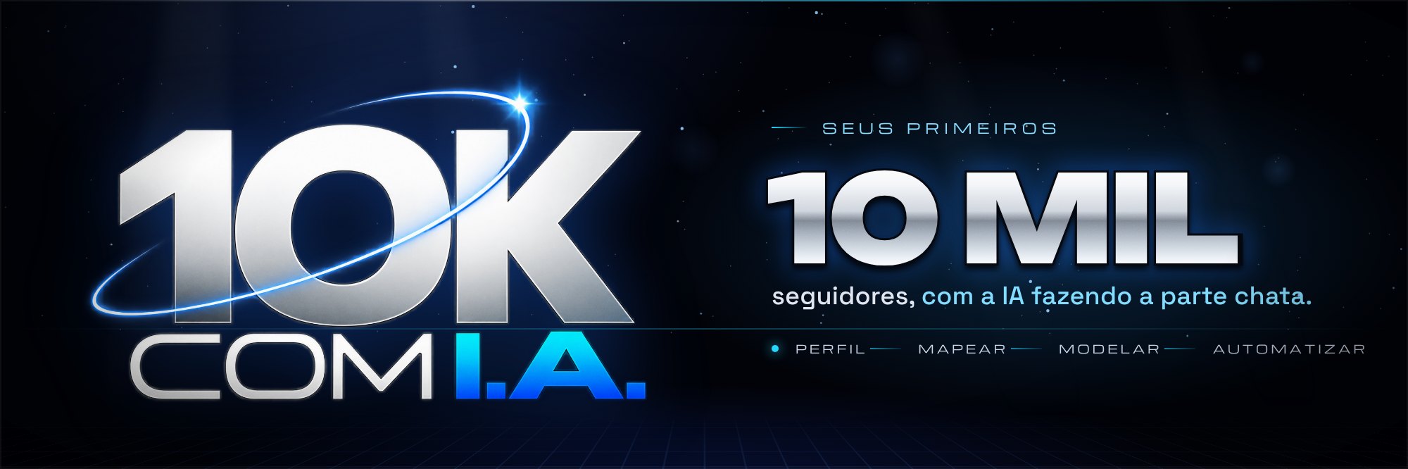 10K COM I.A.: seus primeiros 10 mil seguidores com IA